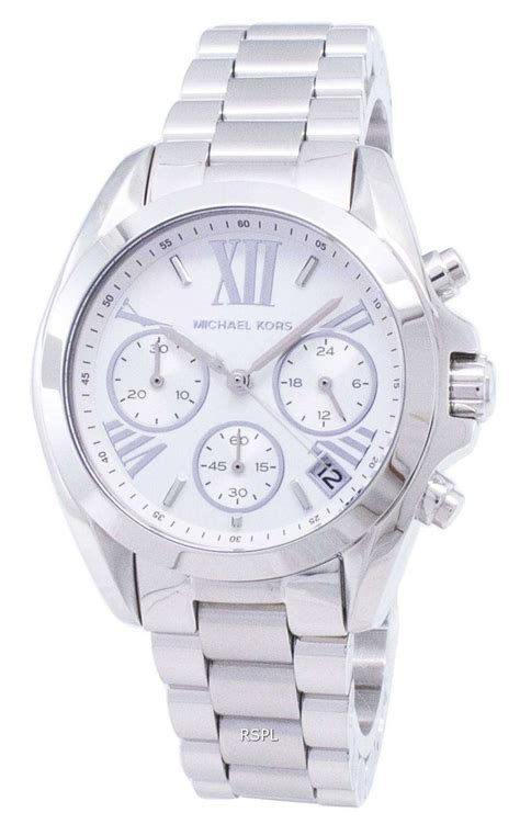 michael kors oversized watch silver|michael kors black chronograph watch.